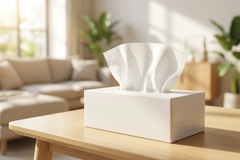 Premium tissues and designer boxes provide comfort for daily life