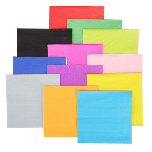 Colored napkins