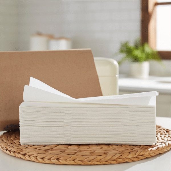 Native wood pulp toilet paper